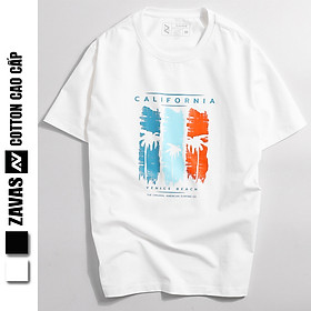 Áo phông nam ngắn tay cao cấp đẹp cổ tròn chất vải cotton co giãn 4 chiều thoáng mát ZAVAS  Z14 - Trắng - XL  67 - 73 kg