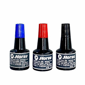Mực Dấu Horse Đậm Vừa Màu Tươi Không Lem Đỏ Đen Xanh