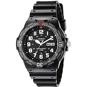 Casio EAW-MRW-200H-1BV Men's MRW200H-1BV Black Resin Dive Watch