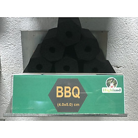 Than Gáo Dừa ( Hộp/Bịch 1kg) Than nướng không khói không mùi dạng BBQ (4x5 cm)