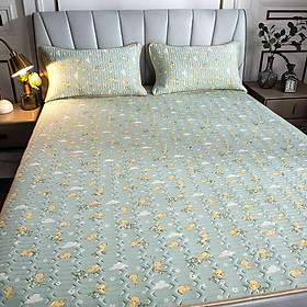 (Free ship) Set chiếu kèm 2 vỏ gối cao su non cao cấp hàng đẹp cực mềm mát