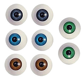 Realistic Round Plastic Bear Eyes Eyeballs Making Craft Art Mask Toys Accessory