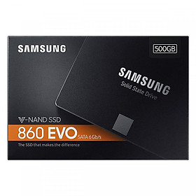Ổ Cứng SSD Samsung 860 EVO 500GB 2.5 inch SATA iii MZ-76E500BW - Hàng Nhập Khẩu (Box Tiếng Anh)