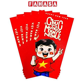 Bộ 5 Bao Lì Xì Tết Bính Ngọ 2026 - Futurebook L380 - Tự Hào Việt Nam - Chúc Mừng Năm Mới