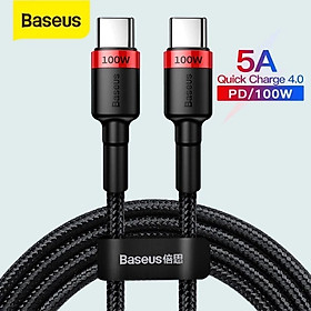 Mua Cáp sạc Baseus sạc nhanh CATKLF-ALG 100W 5A 2m  Fast Charging TYPE C to TYPE C- Hàng Chính Hãng