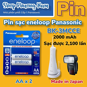 Pin Sạc AA Eneloop 2000 mah Made In Japan BK3MCCE/2B Chính Hãng ( Panasonic Phân Phối Trực TIếp Tại Việt Nam )