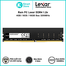 Hình ảnh Ram máy tính PC Lexar DDR4 3200MHz 1.2v 4GB / 8GB / 16GB - Hàng Chính Hãng