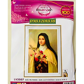 Mua Tranh thêu chữ thập Đức mẹ (43*59) chưa thêu LV3507