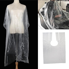 240pcs 150x130cm Transparent Disposable Hair Cutting Capes Salon Gown Unisex