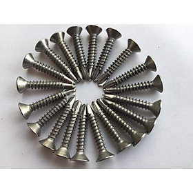 1Kg vít inox tự khoan đầu bằng phi 4 các độ dài không lo bị rỉ