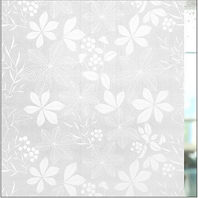 Mua Combo 5m Decal Giấy Dán Kính HOA TRẮNG Khổ 45cm Có Sẵn Keo Tiện Lợi