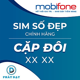 Sim Cặp Đôi phong thủy chính hãng Mobifone tặng Cáp 3in1