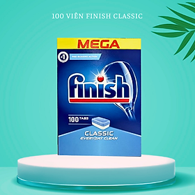 Hộp 100 viên rửa chén Finish Classic Dishwasher Tablets Lemon Sparkle QT025446 - hương chanh