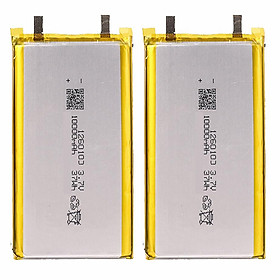 10000mAH 3.7V 1260110 Polymer lithium ion Pin sạc Li-ion cho POWER BANK Bảng GPS Sách điện tử Màu sắc: 2 Cái
