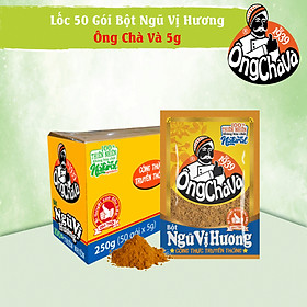 Lốc Bột NGŨ VỊ HƯƠNG Ông Chà Và 5g (50 gói/lốc) - Nguyên lốc