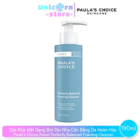 Sửa rửa mặt cân bằng da hoàn hảo Paula’s Choice Resist Perfectly Balanced Foaming Cleanser