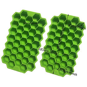 Mua Icebrightbeauty Ice Cube Tray Silicone Ice Cube Molds for Freezer with Lid (Set of 2) VN