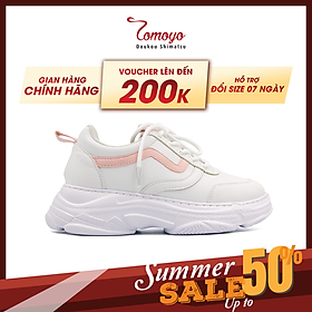 Giày Sneaker Nữ Đế Cao 7cm Da Microfiber Siêu Nhẹ Tomoyo TMW31608