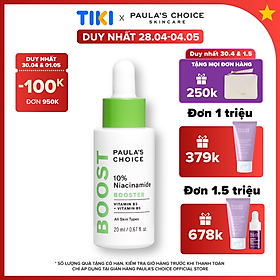 Tinh chất thu nhỏ lỗ chân lông Paula's Choice 10% Niacinamide Booster 20ml