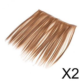 2x25x100cm DIY Straight Hair Wig for 1/3 1/4 1/6 BJD Doll Hairpiece Pattern 4