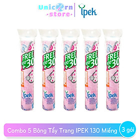 Combo 5 Bông tẩy trang Ipek 130 miếng (Thổ Nhĩ Kì)