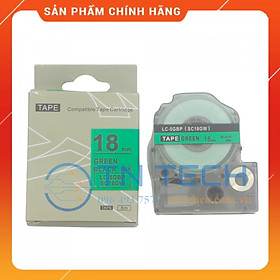 NHÃN IN TEPRA-EPSON LC-6GBP (SC24GW) – CHỮ ĐEN NỀN LÁ 24MM X 8M [Hàng nhập khẩu]