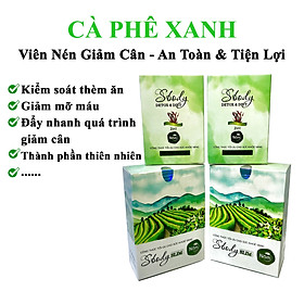 (2 Hộp) Viên uống hỗ trợ Giảm Cân Sbody Slim - Tinh chất Cà Phê Xanh Giàu Chất Chống Oxy Hoá không hại sức khỏe