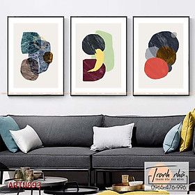 Mua Bộ 3 tranh canvas Trừu tượng (Abstract) - Màu sắc - ARTN093