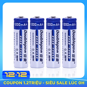 Bộ 4 Viên Pin Tiểu Sạc AA Cao Cấp 1200mAh Doublepow - Hàng nhập khẩu