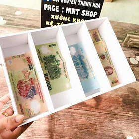 Mua Khay chia tiền thu ngân màu trắng tiện dụng