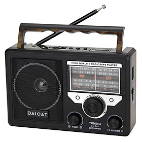 Đài Radio FM DC-999 giả cổ  Bluetooth/USB/TF BH6 tháng CHO ÔNG BÀ -Hàng Chính Hãng