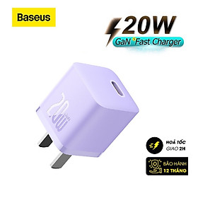 Củ Sạc Nhanh Cho IPhone 20W Baseus GaN5 Fast Charger - Công Nghệ Power Delivery 3.0 QC 3.0 - Tích Hợp Chip Thông Minh - Công Nghệ Kiểm Soát Nhiệt Độ BCT - Hàng Chính Hãng