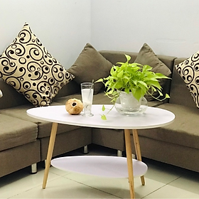 Mua Bàn trà/sofa hình Trứng 2 tầng phong cách Bắc Âu ( giá tại xưởng )