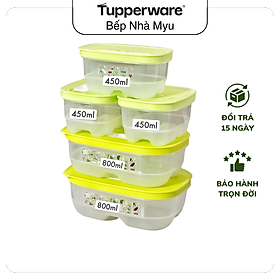 Mua Bộ Hộp Tupperware Trữ Mát Có Nút Hô Hấp Ventsmart Five Star (05 Hộp) - Nữ Hoàng Ngăn Mát