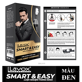 [Màu Đen] Lược Nhuộm Tóc Thông Minh Tiện Lợi Lavox Smart & Easy - Sử Dụng Được Nhiều Lần