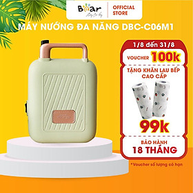 Máy Làm Bánh Waffle Nướng Bánh Đa Năng Bear Nướng Bánh Sandwich, Waffle Rán Trứng Xúc Xích DBC-C06M1 - Hàng Chính Hãng Bảo hành 18 Tháng