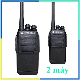 Mua 2 bộ đàm Motorola CP-2024 + 2 Tai nghe chuyên dụng cho bộ đàm  phiên bản mới nhỏ gọn  liên lạc xa 2.5 km  pin dùng 12 giờ  xuyên phá vật cản tốt - Hàng nhập khẩu