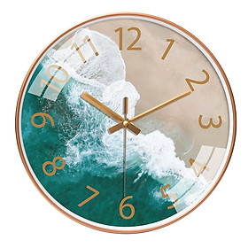 Simple Wall Clock Large Quartz Clock 12" Clocks for Home Kitchen School Living Room Decor