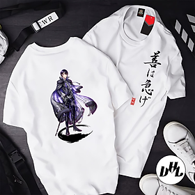 Áo thun trắng Anime, Manga hoàng tử, Unisex Nam Nữ có Size áo từ 25-95kg