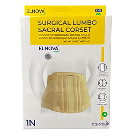 Đai Cố Định Thắt Lưng Cột Sống Elnova (Màu Kem)