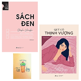 [Download Sách] Combo Quý Cô Thịnh Vượng - Khi Phụ Nữ Tư Duy Đúng Về Tiền và Sách Đen - Bộ Công Cụ Của Phụ Nữ Thành Đạt ( Sổ tay )