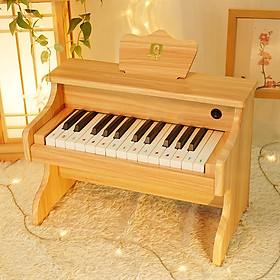 Đàn Piano Mini Cho Trẻ Tập Chơi Đủ Màu Sắc Bằng Gỗ Cao Cấp 25 Phím Gồm Giá Nhạc Và Chân Đế