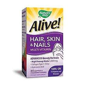 Kẹo Nature's Way Alive Hair, Skin & Nail