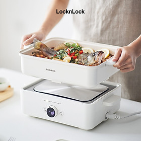 Mua Nồi lẩu đa năng 4.5L Bianco LocknLock EJP154IVY  Hàng chính hãng  Phủ sứ chống dính  tay cầm cách nhiệt - JoyMall