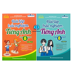 Sách - COMBO 2C GLOBAL SUCCESS - Bài tập trắc nghiệm tiếng anh lớp 8 Tập 1 và 2 (có đáp án)