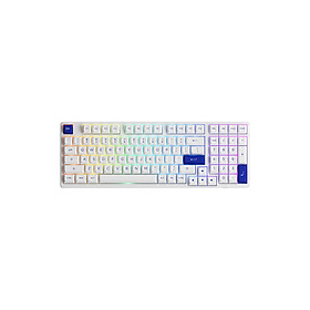 Mua Bàn phím cơ AKKO 3098B Multi-modes Blue on White (Bluetooth 5.0 / Wireless 2.4Ghz / Hotswap / Foam tiêu âm / AKKO CS Jelly switch) - Hàng Chính Hãng