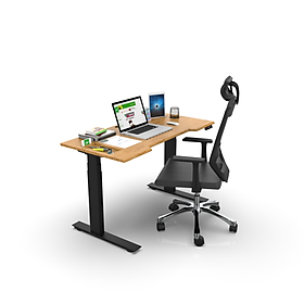 Bàn công nghệ thông minh Techdesk Pro Wood - Bàn nâng hạ độ cao tự động