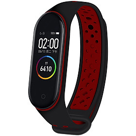 Dây Đeo Thay Thế Dành Cho Vòng Đeo Tay Thông Minh Xiaomi Mi Band 3 / Mi Band 4 Dẻo TPU - Dây 2 Màu Có Viền