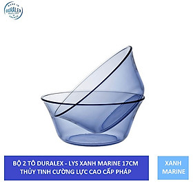 {Hàng chính hãng} Bộ 2 tô Duralex - Lys 17cm Thủy tinh cường lực cao cấp Pháp