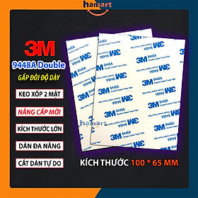 Miếng Keo Xốp 2 Mặt Dán Tường Siêu Dính Dày 1.5mm Dán Cố Định Ảnh Camera Hành Trình Ô Tô Đa Năng